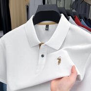 圣大保羅;SANTA BARBARA POLO & RACQUET CLUB圣大保羅SANTA BARBARA POLO & RACQUET CLUB純棉短袖POLO衫男夏 SYD25821白色 SY