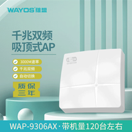 維盟WAP-4001C 雙頻1167Mbps千兆無(wú)線AP吸頂式企業(yè)級(jí)酒店別墅全屋 PoE供電60用戶 WAP-9306ax