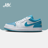 耐克（NIKE）【潮】Air Jordan aj1 Low板鞋男子低幫透氣休閑耐磨運(yùn)動籃球鞋 553558-174 藍(lán)白 43