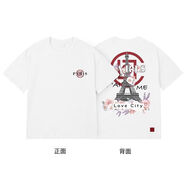 CLOTTEE260G重磅CLOT短袖T恤男女凝結集團巴黎鐵塔埃菲爾情侶寬松Tee C標 短袖 巴黎塔  白色 M