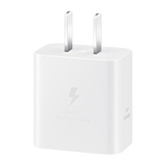 三星 Samsung 25W原裝旅行充電頭適配安卓手機平板快充氮化鎵加速充電器Type-C白色 2025款