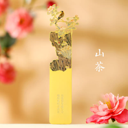 TaTanice 書(shū)簽 金屬書(shū)簽教師節禮物中國風(fēng)文創(chuàng  )小禮品創(chuàng  )意學(xué)生生日禮物伴手禮花鳥(niǎo)集-山茶