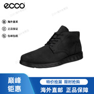 愛(ài)步（ECCO）男士高幫舒適休閑鞋520334 02001黑色 40