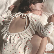 心楠兒童泳衣女孩公主露背曬連體泳衣防長(cháng)袖女童度假洋氣甜美游泳裝韓 米白色長(cháng)袖帶帽【XL35斤-40斤】 90 -100碼