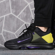 耐克（NIKE）男鞋新款ZOOM LEBRON詹姆斯氣墊緩震耐磨實(shí)戰(zhàn)訓(xùn)練籃球鞋 黑黃紫 42