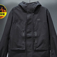 NEW BALANCE男裝 秋季新款時(shí)尚潮流夾克健身訓練舒適透氣休閑運動(dòng)外套 AMJ51325BK S 身高165CM胸圍88A