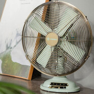 金羚臺扇家用落地復古風(fēng)扇臺式金屬風(fēng)扇懷舊仿古文藝8/10/12/16寸 12寸金屬臺扇煙南綠 SUNKO款