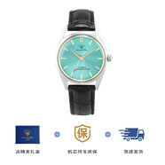 碧允手表男士國產(chǎn)庫存復古機械表手動(dòng)上發(fā)條鋼表帶 黑色皮帶款 推薦