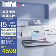 ThinkPad E14  酷睿13代I5-13500H 高性能聯(lián)想筆記本電腦 13代I5-13500H 16G 1T 2.2K 100%sRGB 銀色
