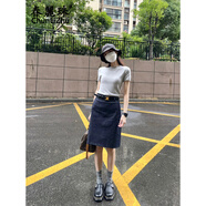 春麗珠（Chunlizhu）連衣裙女裝2025夏季新款時尚減齡針織衫上衣牛仔半身裙套裝裙子女 裙子+上衣 M
