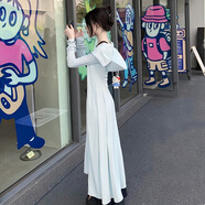 馬迪安2025夏季新款冰絲時(shí)尚防曬衣女修身長(cháng)款防紫外線(xiàn)透氣防曬服外套衫 淺灰色(可拆卸大帽檐) 均碼 建議80-140斤