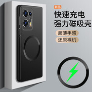 殼殼套【超薄裸感】oppoFindN2折疊屏手機(jī)殼新款超薄無邊框磁吸無線充金屬漆磨砂保護(hù)殼PGU-110防摔硬殼 【石墨黑】超薄裸感-磁吸無邊框-