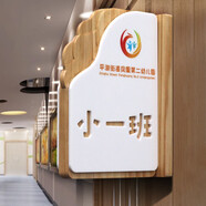 幼兒園班級門(mén)牌定制園長(cháng)室大門(mén)寢室創(chuàng  )意保安室衛生間可更換替換木 B  款 29x19cm