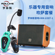 ROLLINS薩克斯音響 DSP超智能音響戶(hù)外藍牙直播400w功率 樂(lè )器音箱通用 音響+晶麥風(fēng)307-1蒂芙藍