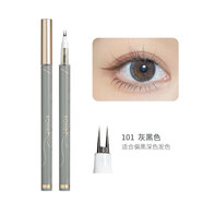 卡希爾（KAXIER）雙叉眉筆 持久不暈染根根分明易勾勒一筆多用眼線下睫毛筆 101#灰黑色