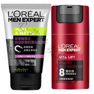 歐萊雅（LOREAL）男士銳能緊致多效霜 醒膚潔面膏+多效霜50ml