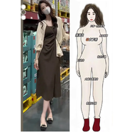 燁聆大碼女裝套裝胖妹妹遮肚子顯瘦微胖高級(jí)感胖子穿搭一整套女連衣裙 咖色吊帶連衣裙【單件】 XL 【建議120-140斤】