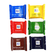 RitterSport/瑞特滋德國進口rittersport瑞特斯波德迷你七彩什錦巧克力 運動 情人節(jié) 散裝30塊