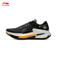 李寧（LI-NING）烈駿8丨穩(wěn)定跑鞋男鞋2025春夏季新款輕量高回彈緩震運動鞋 黑色-4 42 (265mm)
