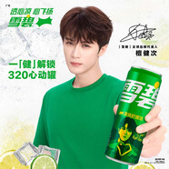可口可樂（Coca-Cola）雪碧 全球代言人檀健次心動罐 碳酸飲料汽水 330ml*24罐