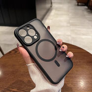 【原裝品質(zhì)】羽博適用蘋(píng)果14磁吸手機殼磨砂iPhone14ProMax防摔全 4角立體防護magsafe磁吸升級款 iphone14 Pro Max