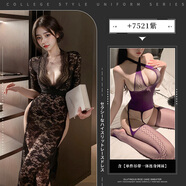 朵立娜性感情趣內衣母犬sm羞恥大尺度性感女性房事戰袍內衣夫妻刺激高檔 【2026新款網(wǎng)衣】蕾絲長(cháng)裙帶一體連身網(wǎng)襪 大碼120-160斤情趣用品私房蕾絲御姐勾魂睡衣