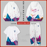 丘澤 CHIUTSE運動(dòng)會(huì )班服定制t恤印logo畢業(yè)中考短袖文化衫訂做學(xué)生團體隊衣服 短袖+長(cháng)褲+套頭衛衣 XS 短袖