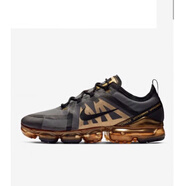 耐克（NIKE）AirVaporMax2019己亥新年黑金粉白紅大氣墊跑鞋BQ7038-001 暗金色  45