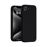 GDMX蘋果16E手機(jī)殼新款iPhone16e保護(hù)套情侶款輕奢防摔簡(jiǎn)約手機(jī)套液態(tài)硅膠不沾灰純色精孔全包保護(hù)殼 蘋果16E【質(zhì)感黑】鏡頭精孔