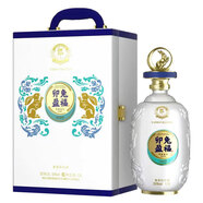 郎酒【喜酒】郎酒順品郎生肖紀念酒 濃醬兼香型白酒 收藏 新老款隨機 53度 1.5L 1壇卯兔盈福生肖紀念酒