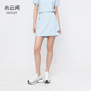 水云間網(wǎng)球風(fēng)運動(dòng)短裙女裝藍色壓褶半身裙子時(shí)尚氣質(zhì)2025夏季新款 淺藍 XL