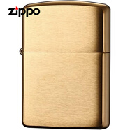ZIPPO【日本直郵】zippo打火機(jī)金色黃銅緞紋海外版純色簡(jiǎn)約油打火機(jī)168 金色黃銅緞紋 日本直郵