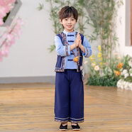 洽函壯族服裝兒童女廣西三月三男女童少數(shù)民族服飾幼兒學(xué)生班服演出服 8107男童套裝 140