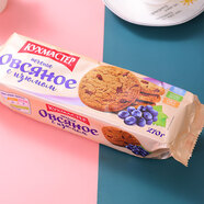 廚房大師 俄羅斯進(jìn)口曲奇餅干奶香味俄羅斯進(jìn)口早餐零食（俄羅斯國家館） 燕麥葡萄干香酥餅干270g*1包