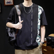 含蕊日系戶外潮流休閑男士服裝2025 黑色 20 M