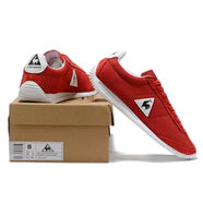 樂(lè)卡克（Le coq sportif）法國(guó)公雞跑步鞋男經(jīng)典復(fù)古運(yùn)動(dòng)鞋輕便透氣休閑鞋女情侶網(wǎng)布板鞋潮 （樂(lè)卡克）紅色 40