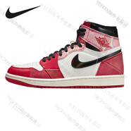 耐克（NIKE）Air Jordan 1 AJ1 紅黑色 蜘蛛俠2.0 男子 高幫籃球鞋 DV1748-601  41