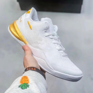 NBA VIBE-NIKE新款Kobe8科比8真碳氣墊威尼斯實戰(zhàn)籃球鞋防滑耐磨低幫運動 耐克-白金雙氣墊+碳板 36