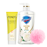 旁氏（POND'S） 旁氏米粹潤澤系列潔面乳深層清潔煥采凈澈系列洗面奶潔面膏含 米粹潔面+山茶花啫喱540g
