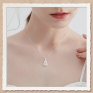 KZD老鳳凰純銀項鏈999銀鎖骨鏈純銀福袋鏤空足銀吊墜女款氣質(zhì)百搭 如意福字鏤空福袋(含配o字項鏈) 10.639g(買(mǎi))拼手速同款