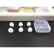 索尼入耳式耳機配件通用硅膠套耳帽雙層雙節套小米三星VIVO耳塞套 白色單層大號3對送盒