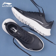 李寧（LI-NING）男鞋跑步鞋夏季網(wǎng)面透氣跑鞋低幫減震黑色男款休閑鞋子運(yùn)動(dòng)鞋 黑色 39