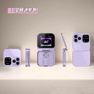 VIPME2025新款迷你4G全網(wǎng)通折疊翻蓋兒童學(xué)生手機初高中生專(zhuān)用個(gè)性戒網(wǎng)癮無(wú)游戲移動(dòng)聯(lián)通電信雙卡手機 紫色 4G全網(wǎng)通版本 單機