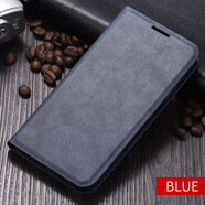 適用蘋果iphone14手機(jī)殼15pro全包華為新款三星vivo對吸翻蓋皮套 寶藍(lán)色 對吸仿皮皮套 蘋果6s 4.7寸