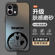 雅千圖 適用OPPOK12s手機殼叮當貓K12Plus新款卡通磨砂玻璃硬殼高級感鏡頭全包防摔散熱潮牌啞光保護套 經(jīng)典黑-嘴饞哆啦黑 OPPOK12S