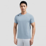 迪桑特（DESCENTE）TRAINING綜訓(xùn)吸濕速干男士短袖針織衫T恤夏季 BU-Dusty Blue M (170/92A)