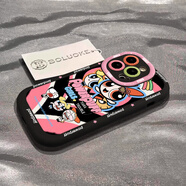 星因小女警伙伴oppore手機殼適用10pro保護套9pro+全包8防摔7pro硅膠6軟殼5女4se可愛(ài)3卡通r17新款pro C1558黑色 飛天小女警 OPPO Reno9