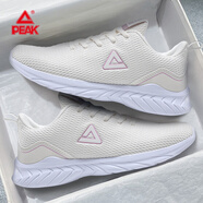 匹克（PEAK）輕逸跑鞋女款網(wǎng)面運(yùn)動(dòng)鞋夏季新款女鞋跳繩鞋透氣輕便運(yùn)動(dòng)鞋女 帆布白 36