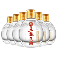 五糧液五糧頭曲小酒45度100ml小瓶裝濃香型白酒整箱純糧老酒 45度 100mL 6瓶 2018年五糧頭曲小酒