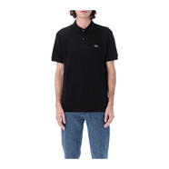 鱷魚（LACOSTE）純棉翻領(lǐng)短袖Polo衫男裝休閑百搭夏季透氣舒適男士T恤 黑色 均碼 |FR-3